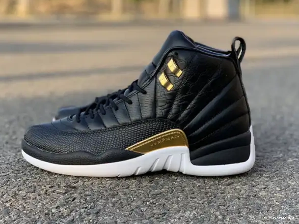 Rep MAX Air Gold-White Metallic AO6068-007 12 Jordan Black 'Reptile' Retro 0328